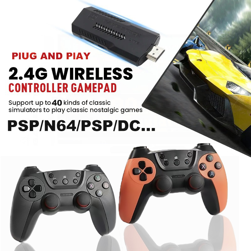 Retro Gaming N64 - เครื่องเล่นวิดีโอเกมย้อนยุค X2 Pro พร้อมคอนโทรลเลอร์แบบชาร์จไฟได้ และรองรับเกมขนาดใหญ่ รวมถึงเกม