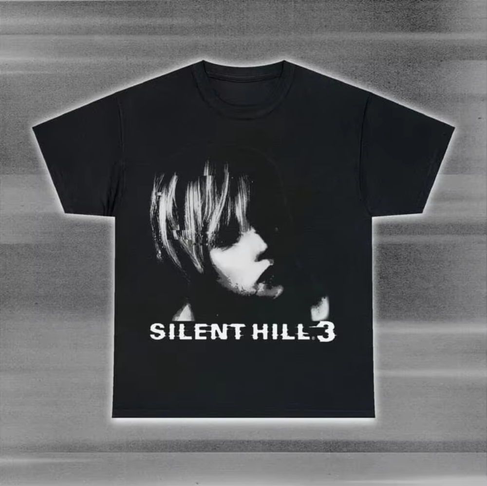 เสื้อยืดผู้ชายผู้หญิง Silent H - Retro Gaming T Shirt บทวิจารณ์และราคา
