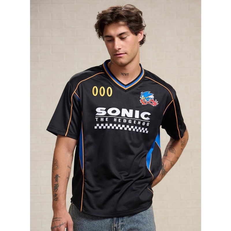 เสื้อยืดผู้ชายลายเกม Sonic The - Retro Gaming T Shirt บทวิจารณ์และราคา